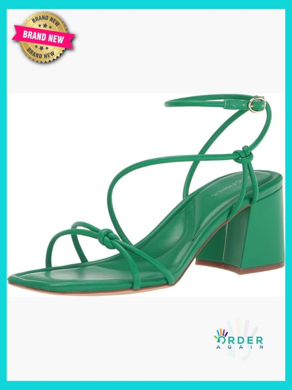 Strappy Block Heel Sandals Adjustable Ankle Stretch Square Toe Dressy Casual